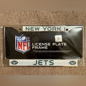 NFL License Plate Frame - Black and White